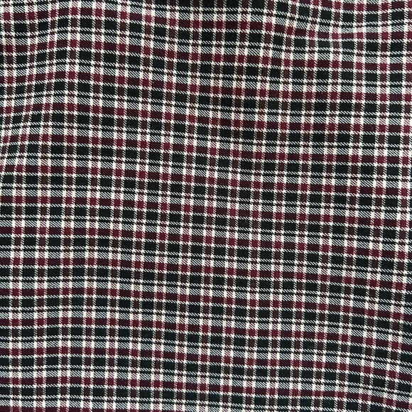 Hollister Red Black Retro Plaid Preppy Square Neck Slit Party Mini Dress XS - Picture 4 of 14